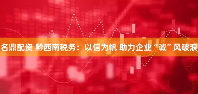 名鼎配资 黔西南税务：以信为帆 助力企业“诚”风破浪